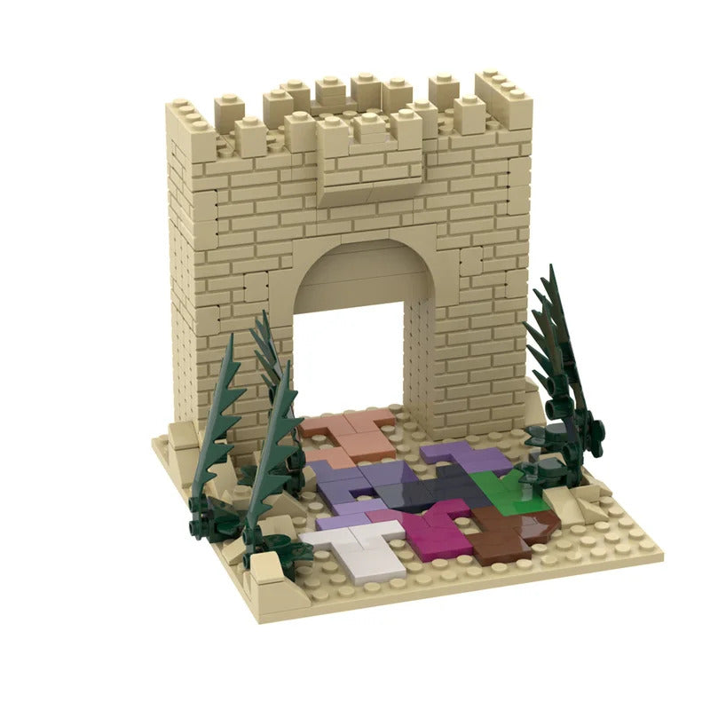 MOC Christianity Jesus Bricks Crucifixion of Jesus Rode the Donkey into Jerusalem Building Blocks Toy Gift God Shepherd