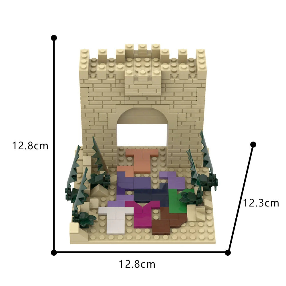 MOC Christianity Jesus Bricks Crucifixion of Jesus Rode the Donkey into Jerusalem Building Blocks Toy Gift God Shepherd