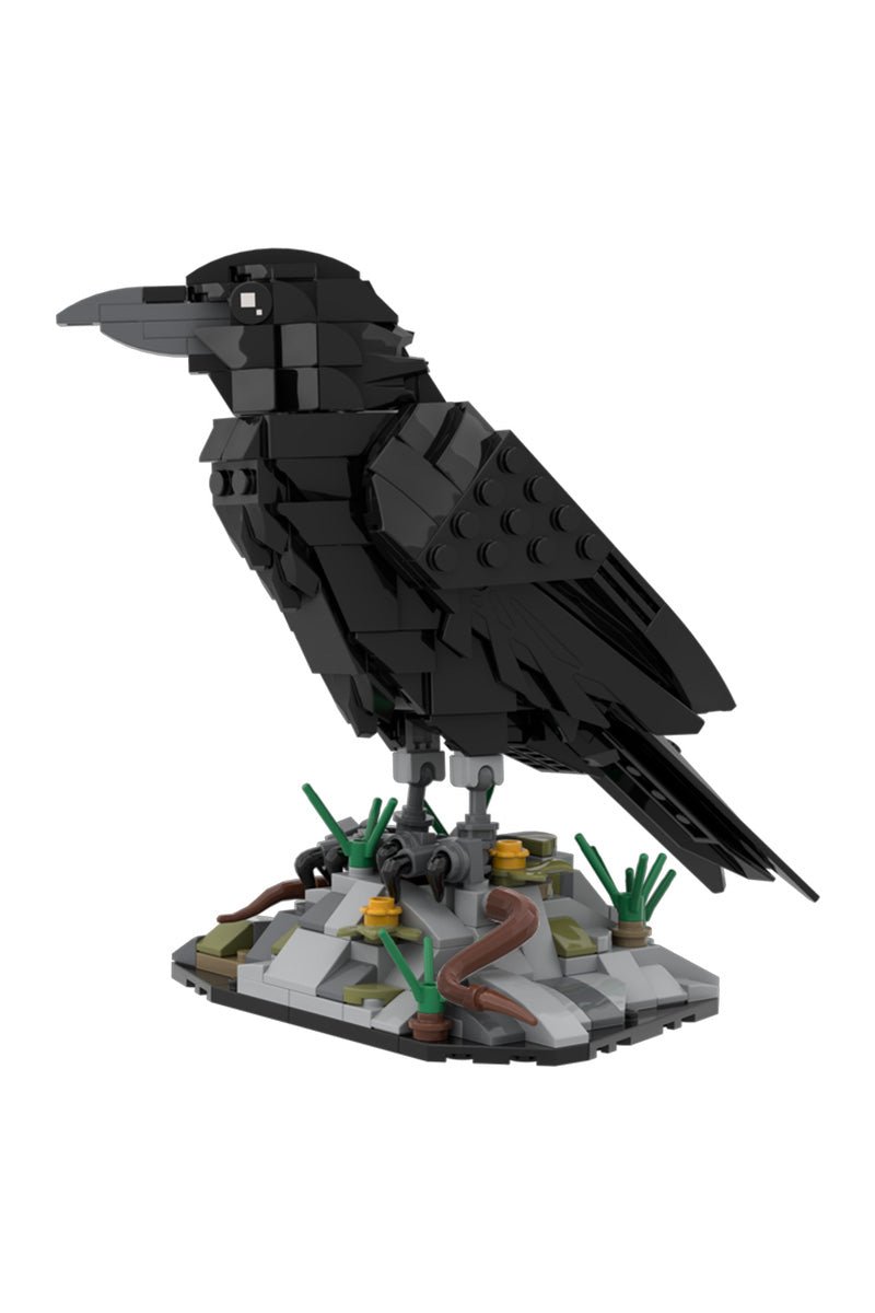 Mystic Raven Building Block Model – 359 Piece Gothic Bird Display Set for Dark Decor Lovers - compatible brick display model image 8