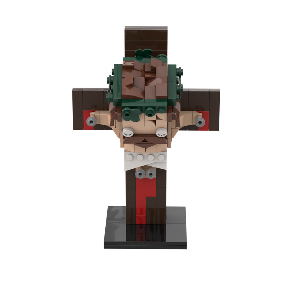 3D Jesus Cross figure DIY building kit, perfect for home religious decoration