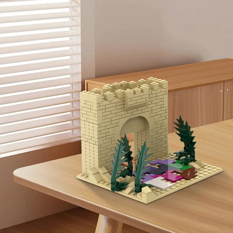 MOC Christianity Jesus Bricks Crucifixion of Jesus Rode the Donkey into Jerusalem Building Blocks Toy Gift God Shepherd