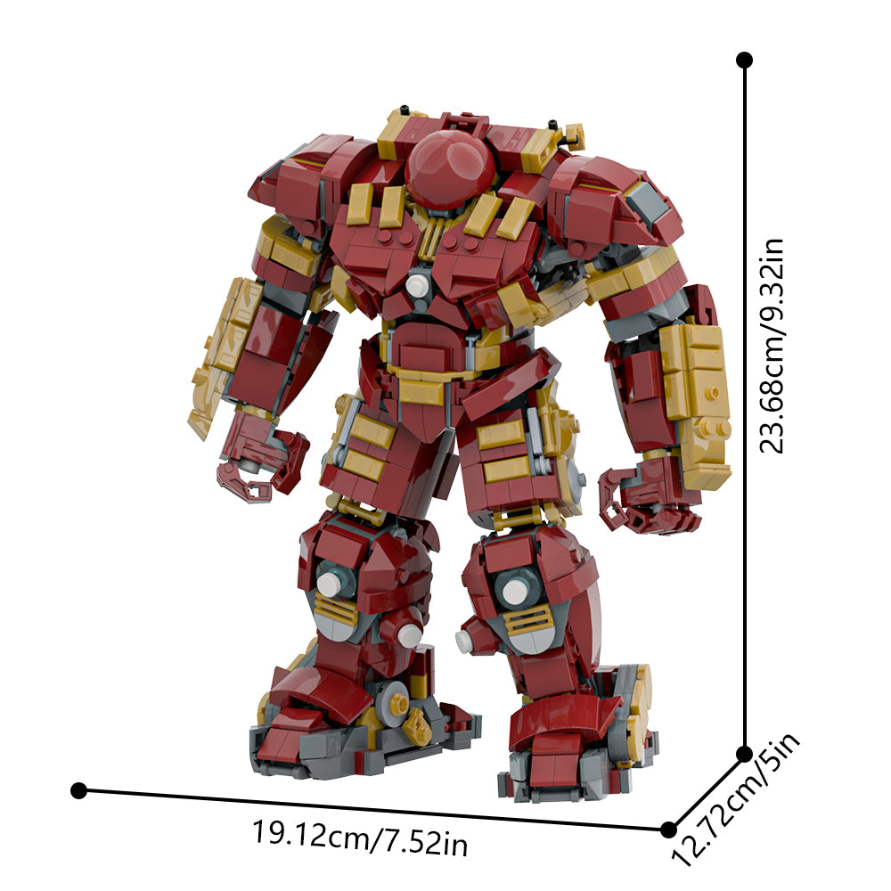 MOC Hulkbuster Mecha Building Blocks Set – Giant Robot Armor Battle Toy for Kids & Adults