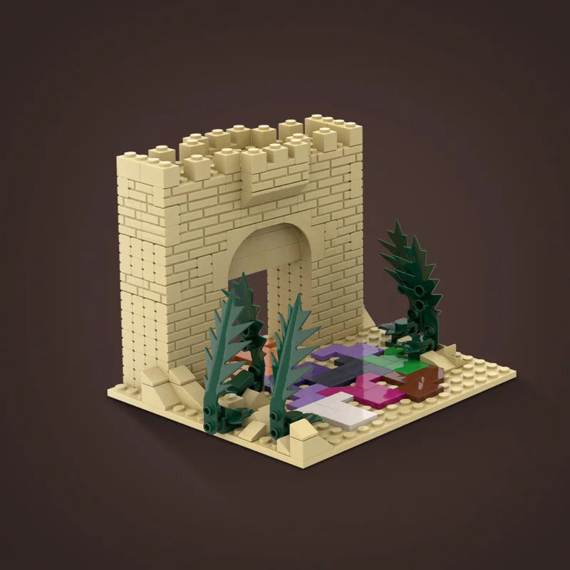 MOC Christianity Jesus Bricks Crucifixion of Jesus Rode the Donkey into Jerusalem Building Blocks Toy Gift God Shepherd