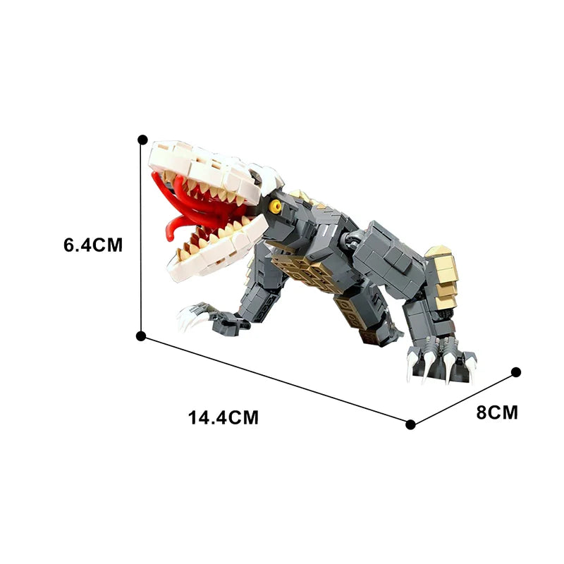 MOC brick set Godzilla Skull Crawler monster toy for adults and kids