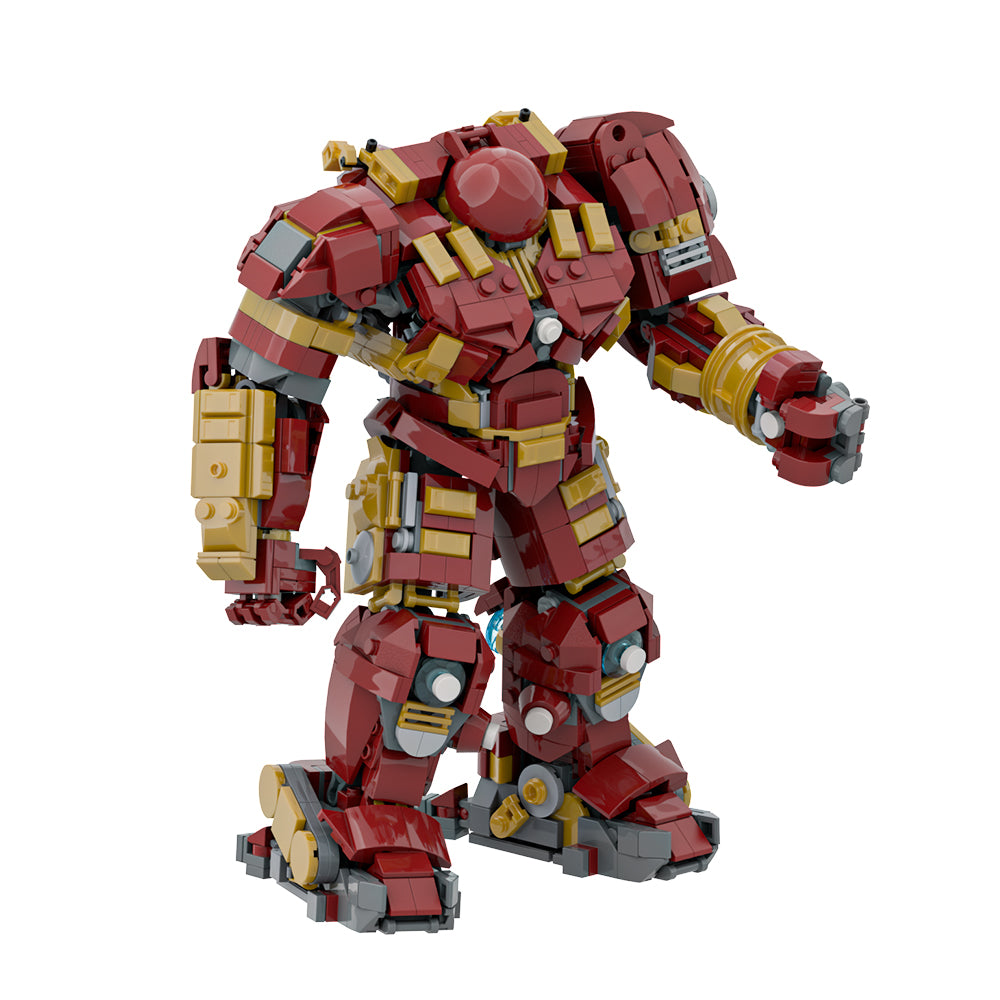 Hulkbuster mecha building kit, compatible with LEGO for superhero battles