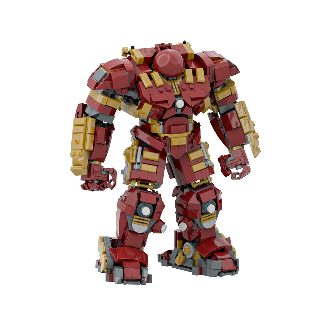 Hulkbuster robot building blocks for kids, compatible with LEGO, superhero battle toy