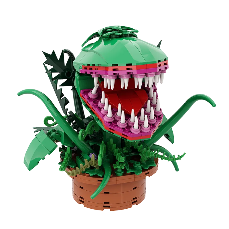 MOC DIY carnivorous plant model kit Venus Flytrap creative small brick toy