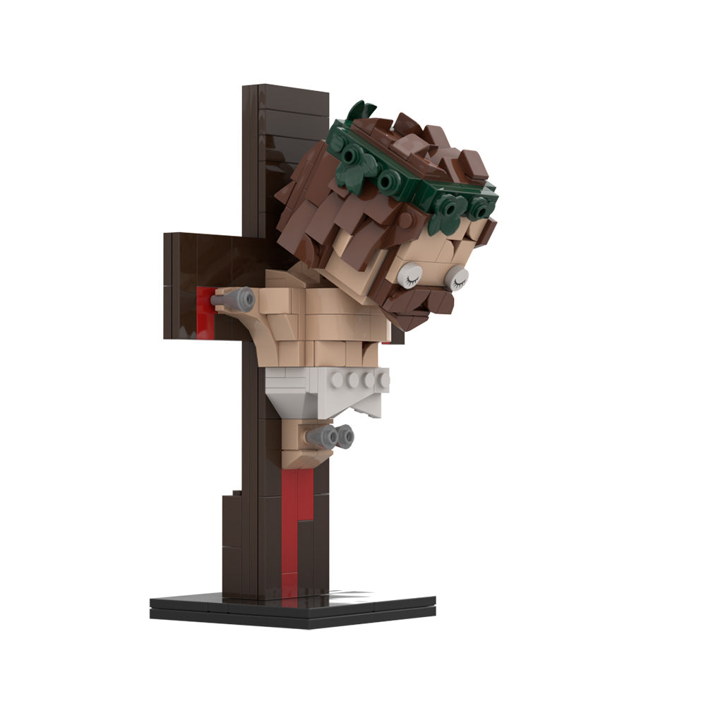 DIY religious craft model, 3D Jesus Cross figure for home decoration