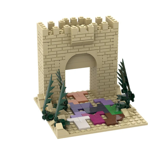 MOC Christianity Jesus Bricks Crucifixion of Jesus Rode the Donkey into Jerusalem Building Blocks Toy Gift God Shepherd