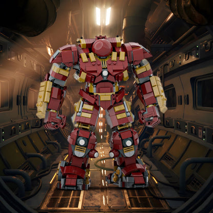 MOC Hulkbuster Mecha Building Blocks Set – Giant Robot Armor Battle Toy for Kids & Adults - compatible brick display model image 12