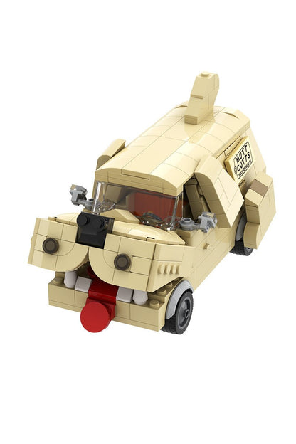 Retro Cartoon Dog Van Building Block Set – 292 Piece Vintage Adventure Vehicle Model - compatible brick display model image 5