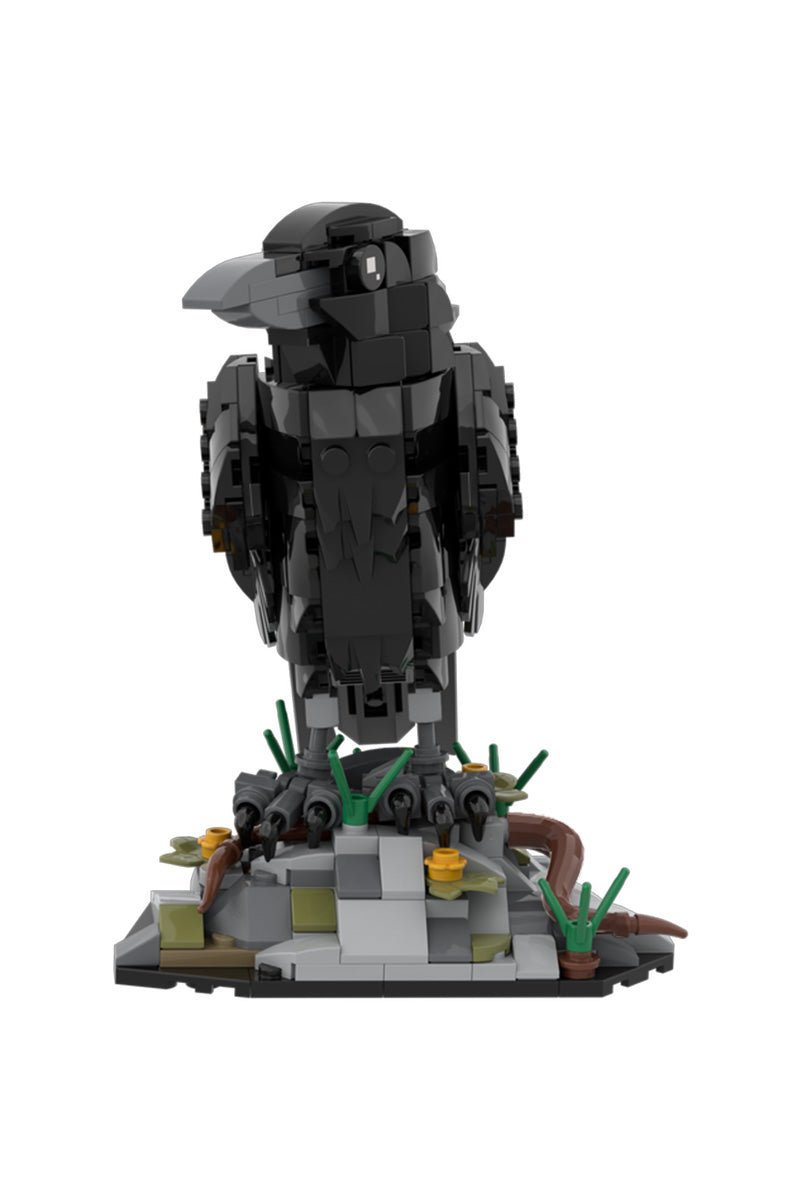 Mystic Raven Building Block Model – 359 Piece Gothic Bird Display Set for Dark Decor Lovers - compatible brick display model image 4