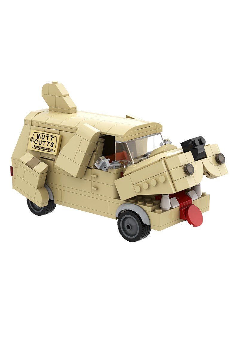 Retro Cartoon Dog Van Building Block Set – 292 Piece Vintage Adventure Vehicle Model - compatible brick display model image 10