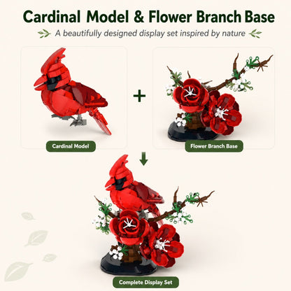 526 piece bird building blocks display model