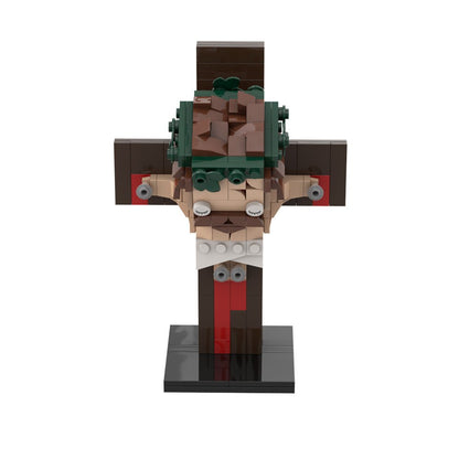 3D Jesus Cross figure DIY building kit, perfect for home religious decoration
