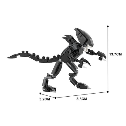 MOC Alien Building Blocks Set – Movie-Inspired Drooling Monster & Power Loader Model, Creative Brick Toy and Birthday  - compatible brick display model image 3