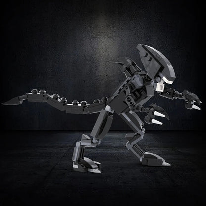 MOC Alien Building Blocks Set – Movie-Inspired Drooling Monster & Power Loader Model, Creative Brick Toy and Birthday  - compatible brick display model image 4