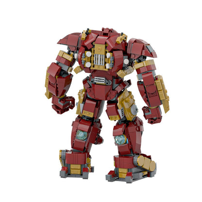 MOC Hulkbuster Mecha Building Blocks Set – Giant Robot Armor Battle Toy for Kids & Adults - compatible brick display model image 5