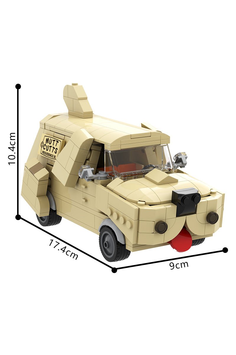 Retro Cartoon Dog Van Building Block Set – 292 Piece Vintage Adventure Vehicle Model - compatible brick display model image 9