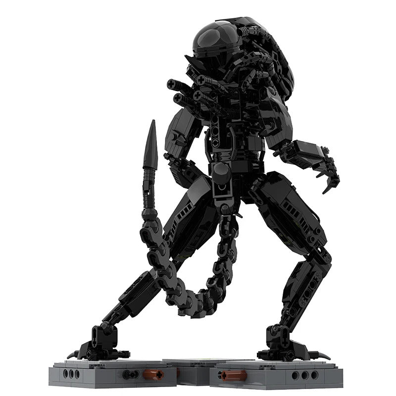 New MOC Alienes Drooling Monster Action Figure Building Blocks DIY Bricks Xenomorph Parasitoid Toys Gifts for Kid Adult Gift