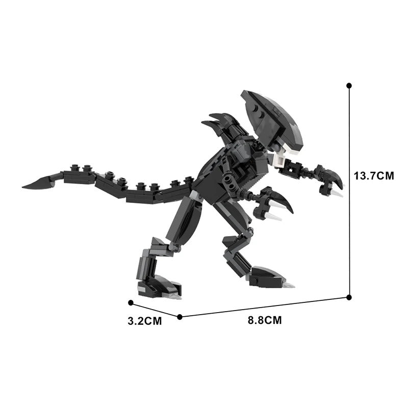 MOC Alien Building Blocks Set – Movie-Inspired Drooling Monster & Power Loader Model, Creative Brick Toy and Birthday Gift for Kids and Adults