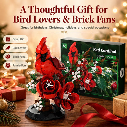 Northern Cardinal block model for home decor display