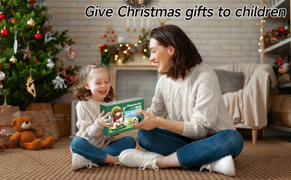 Jesus Christ Building Blocks Set – 287PCS Christian Shepherd Scene with Cross, Religious STEM Toy & Perfect Christmas Gift for Kids and Adults