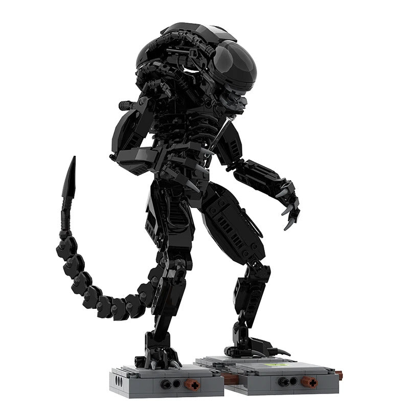 New MOC Alienes Drooling Monster Action Figure Building Blocks DIY Bricks Xenomorph Parasitoid Toys Gifts for Kid Adult Gift