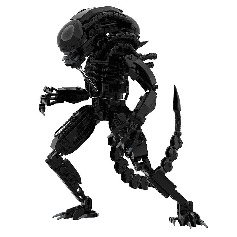 New MOC Alienes Drooling Monster Action Figure Building Blocks DIY Bricks Xenomorph Parasitoid Toys Gifts for Kid Adult Gift