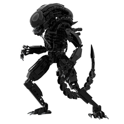 New MOC Alienes Drooling Monster Action Figure Building Blocks DIY Bricks Xenomorph Parasitoid Toys Gifts for Kid Adul - compatible brick display model image 10