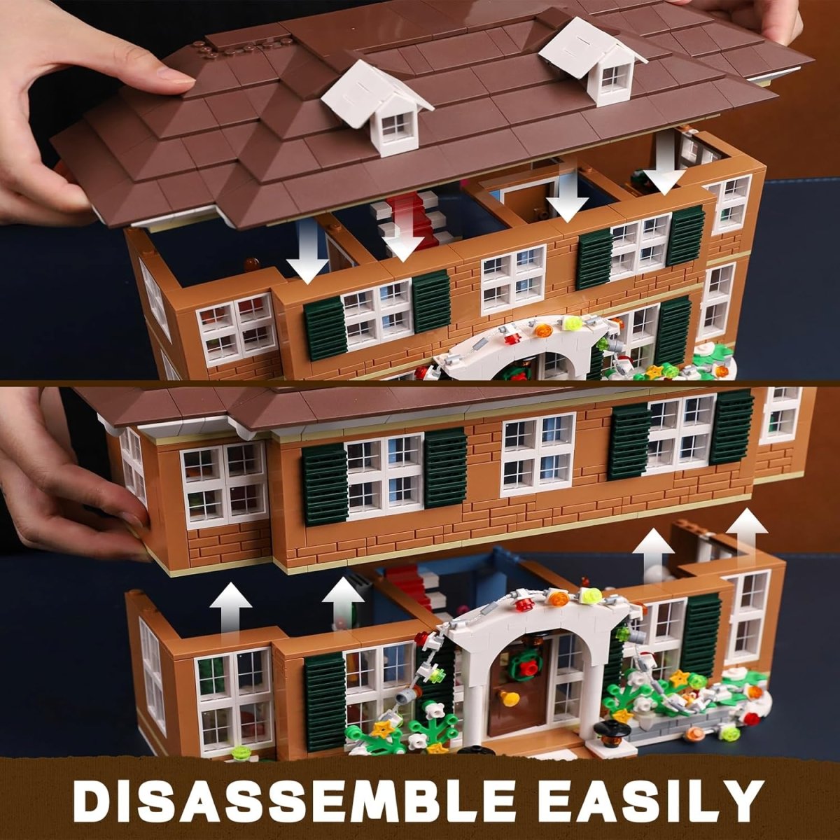 Christmas Family House Building Blocks Set – 1138PCS Holiday Treehouse Scene with Furniture, Creative STEM Construction Toy & Perfect Christmas Gift for Kids and Adults