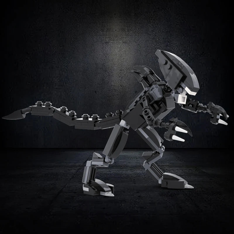 MOC Alien Building Blocks Set – Movie-Inspired Drooling Monster & Power Loader Model, Creative Brick Toy and Birthday Gift for Kids and Adults