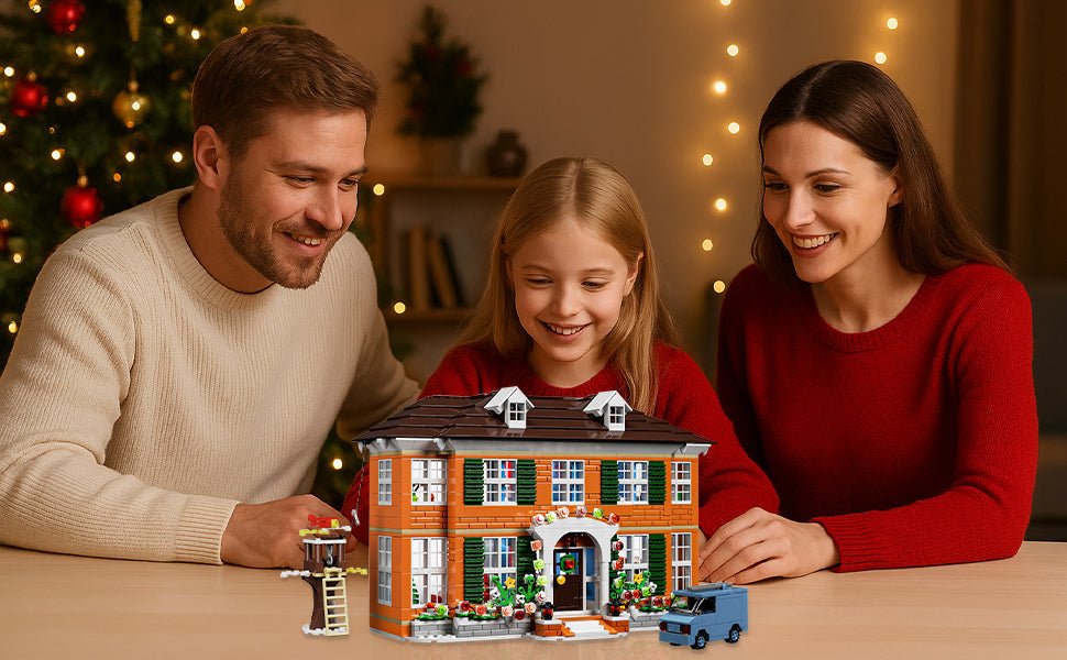 Christmas Family House Building Blocks Set – 1138PCS Holiday Treehouse Scene with Furniture, Creative STEM Construction Toy & Perfect Christmas Gift for Kids and Adults