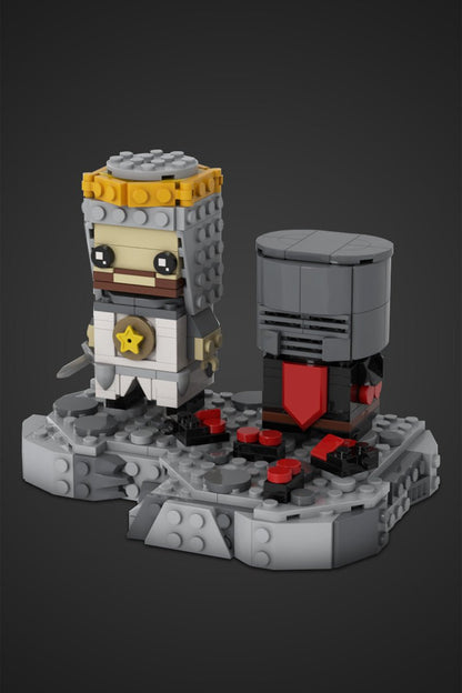 Medieval Knight Duel Building Block Set – 311 Piece Armored Warrior Battle Display - compatible brick display model image 3
