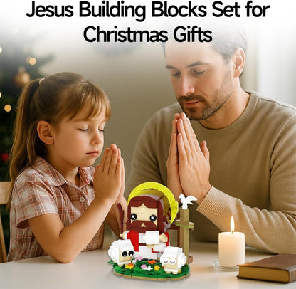 Christian Jesus figure brick model for Bible learning