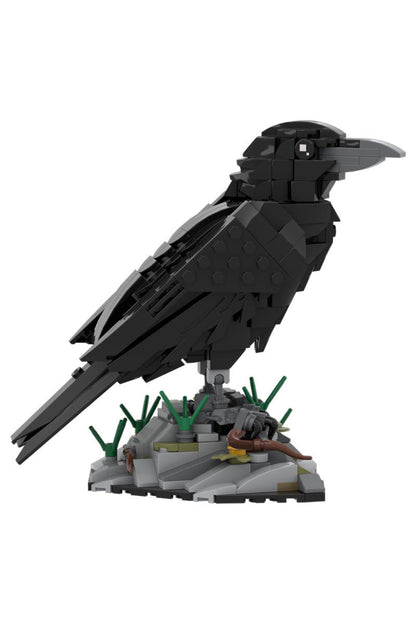 Mystic Raven Building Block Model – 359 Piece Gothic Bird Display Set for Dark Decor Lovers - compatible brick display model image 7