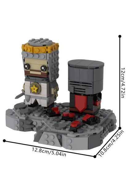 Medieval Knight Duel Building Block Set – 311 Piece Armored Warrior Battle Display - compatible brick display model image 6