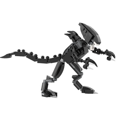 MOC Alien Building Blocks Set – Movie-Inspired Drooling Monster & Power Loader Model, Creative Brick Toy and Birthday  - compatible brick display model image 2