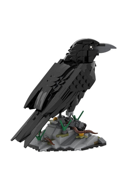Mystic Raven Building Block Model – 359 Piece Gothic Bird Display Set for Dark Decor Lovers - compatible brick display model image 6