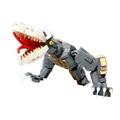 Godzilla Kaiju Skull Crawler MOC set compatible with major brick brands for children and adults