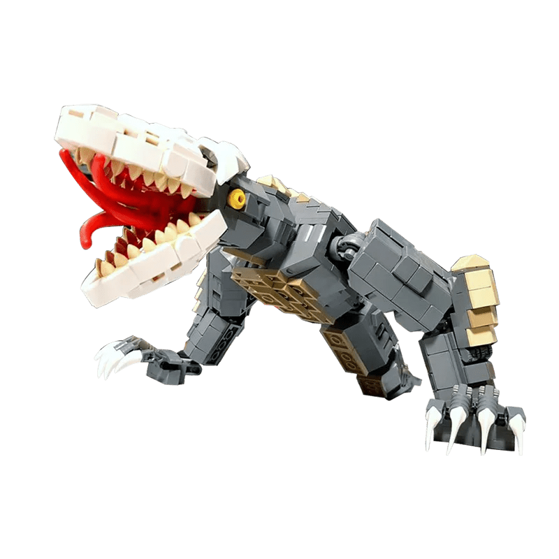 Godzilla Kaiju Skull Crawler MOC set compatible with major brick brands for children and adults