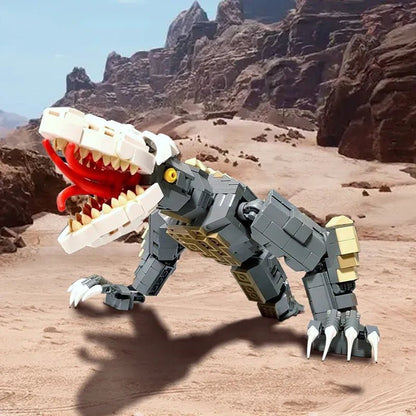 Godzilla Kaiju Skull Crawler MOC building block set compatible with major brick brands