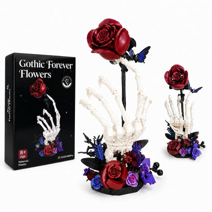Gothic rose display model for shelf and collector decor