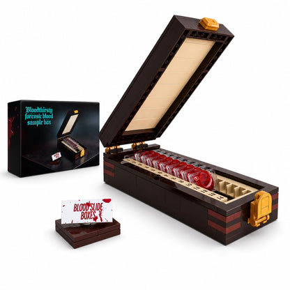 Forensic lab slide box building set 240 piece evidence display
