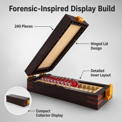 Numbered slide stickers forensic building set details