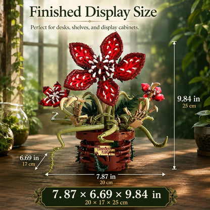 Carnivorous plant model kit for desk and shelf decor