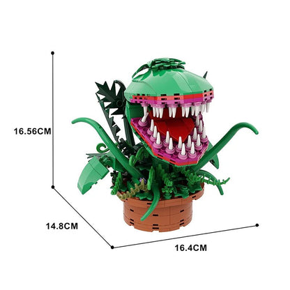  MOC building blocks Venus Flytrap DIY carnivorous plant model kit