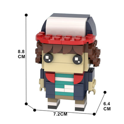 compatible brick Building Blocks MOC Eddie Munson’s Campervan Stranger Things building set with guitar scene and Eleven figure