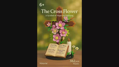 Flower cross building blocks set video preview