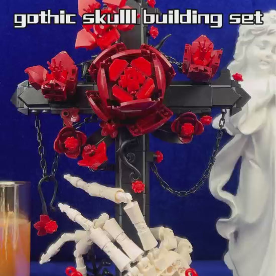Gothic cross building blocks set video preview